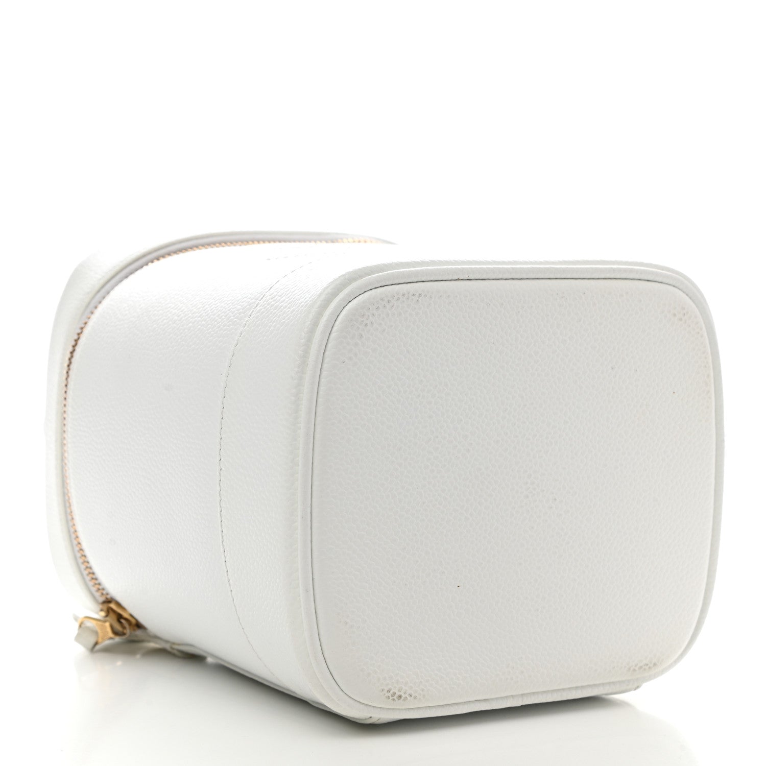 Chanel Caviar Cosmetic Vanity Bag White 4 of 11
