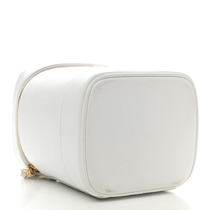 Chanel Caviar Cosmetic Vanity Bag White 4 of 11