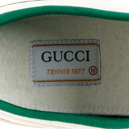 Gucci Jacquard Mini GG Monogram Web Mens 1977 Tennis Sneakers 10 White 8 of 9