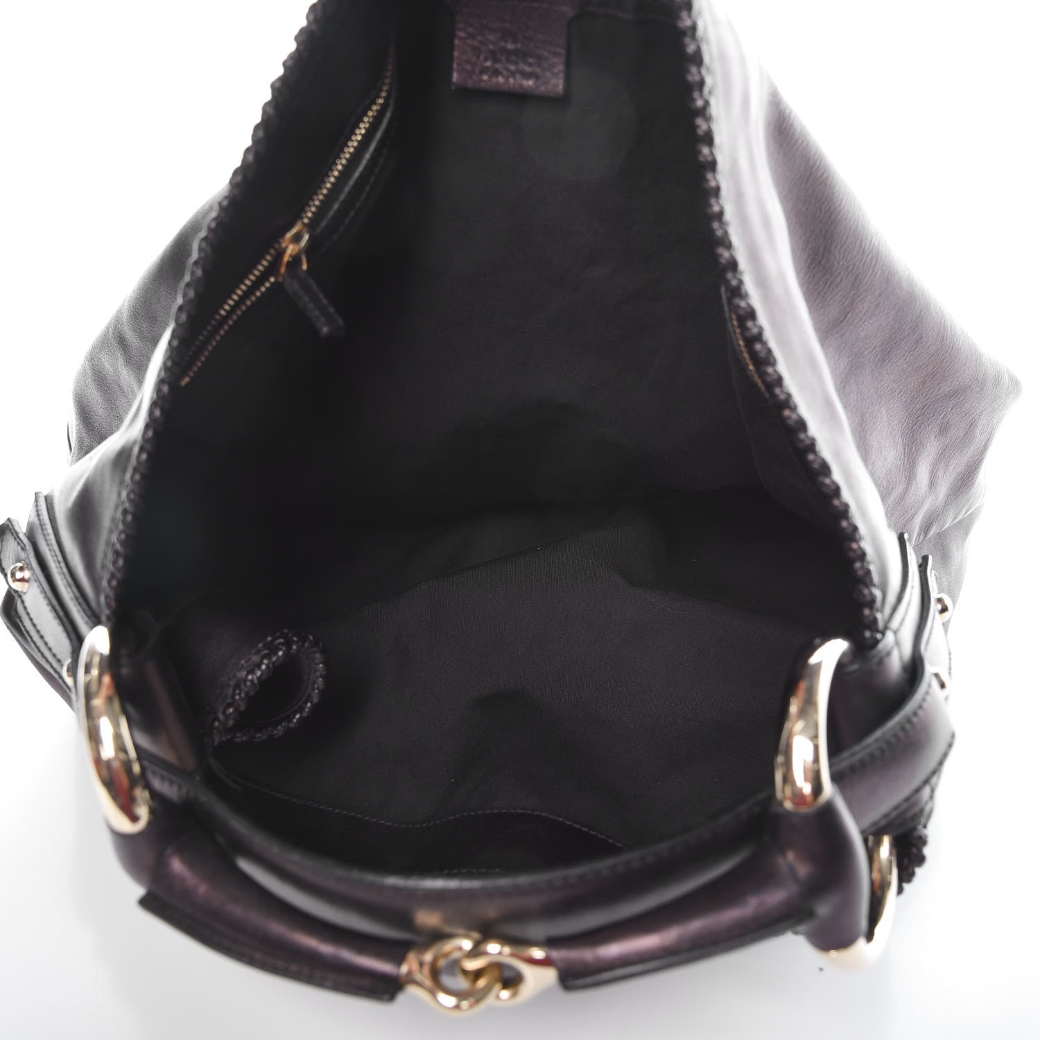 Gucci Calfskin Large Horsebit Chain Hobo Bronze 5 of 14