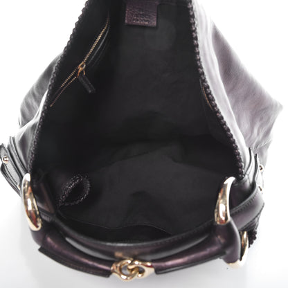 Gucci Calfskin Large Horsebit Chain Hobo Bronze 5 of 14