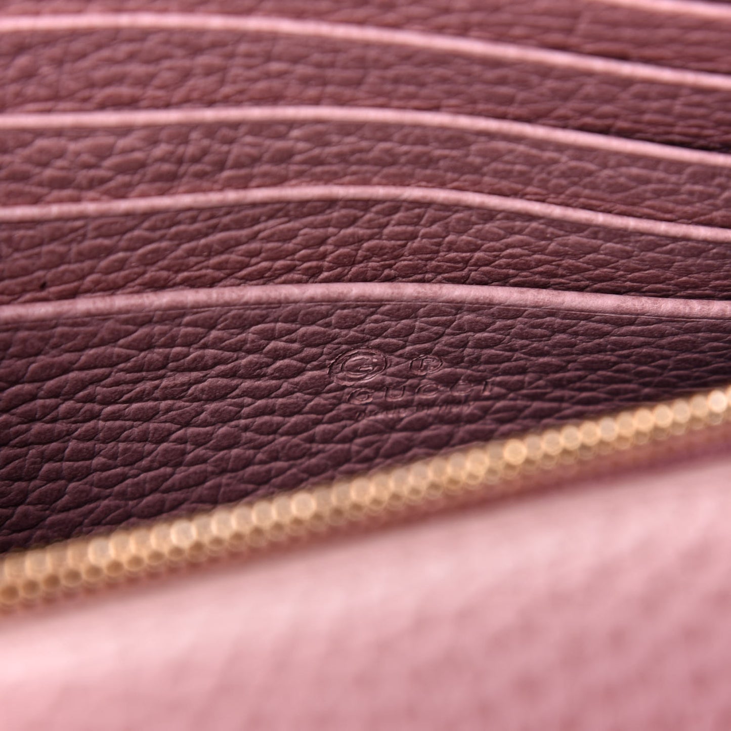 Dollar Calfskin Medium Betty Chain Wallet Soft Pink