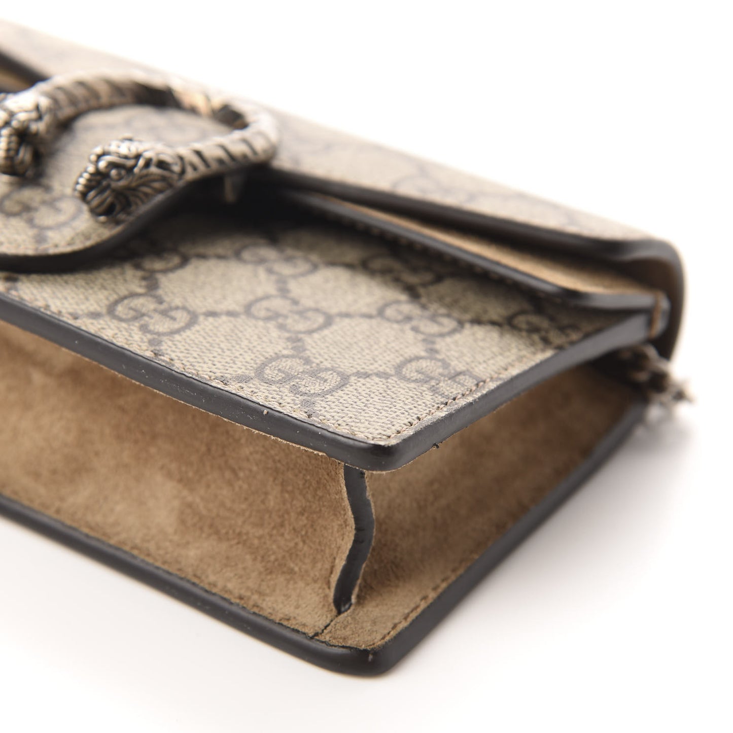 GG Supreme Monogram Super Mini Dionysus Shoulder Bag Taupe