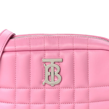 Burberry Lambskin Quilted Mini Lola Camera Bag Primrose Pink 7 of 9