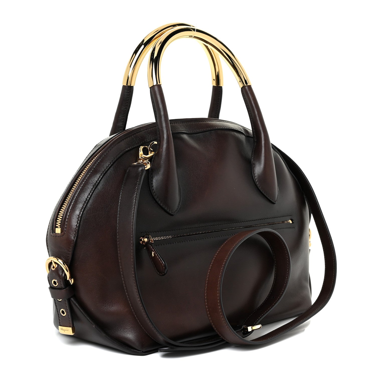 Salvatore Ferragamo Calfskin Fiamma Bag 3 of 16