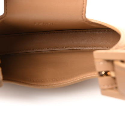 Fendi Vitello King Mini Cookie Hobo Bag Miele Scuro 5 of 10