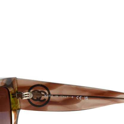 Chanel Acetate Rectangle Sunglasses 5507-A Brown Orange 8 of 14