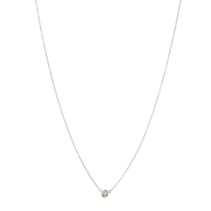 Tiffany 18K Yellow Gold Diamond .21ct Elsa Peretti Diamonds by the Yard Pendant Necklace 1 of 8