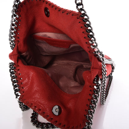 Stella McCartney Shaggy Deer Mini Falabella Shoulder Bag Cherry 5 of 8