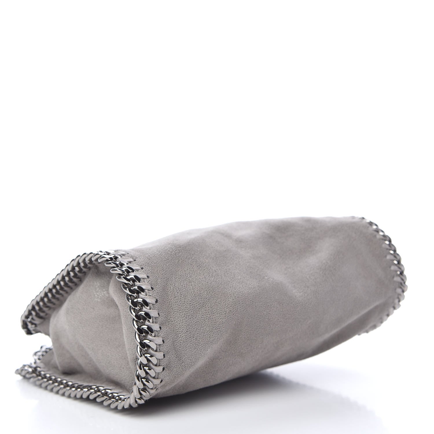 Stella McCartney Shaggy Deer Mini Falabella Fold Over Tote Light Grey 4 of 10