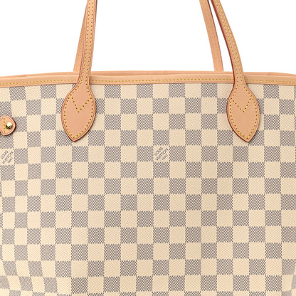 Louis Vuitton Damier Azur Neo Neverfull MM Rose Ballerine 8 of 11