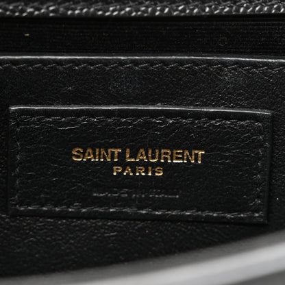 Saint Laurent Grain De Poudre Small Classic Monogram Kate Tassel Satchel Black 6 of 15