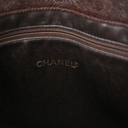 Chanel Caviar CC Shopper Tote Brown 6 of 19