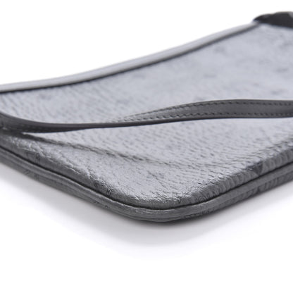 MCM Visetos Liz Shopper Tote Pouch Phantom Grey 6 of 9