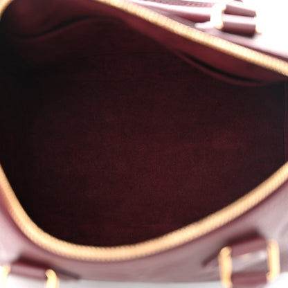 Louis Vuitton Empreinte Monogram Giant Speedy Bandouliere 25 Wine 5 of 9
