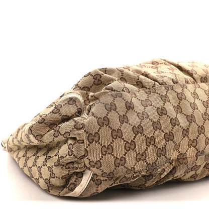 Gucci Monogram Large D Gold Hobo Off White 8 of 12
