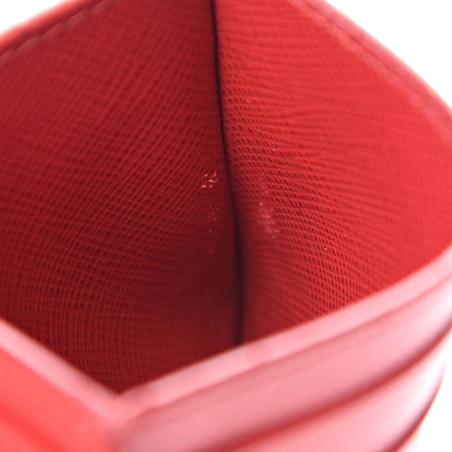 Saffiano Metal Card Holder Fuoco