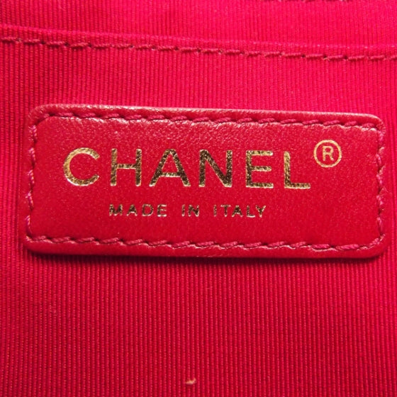 Chanel Lambskin Valentine Charms Medium Flap Raspberry Red 10P 8 of 12