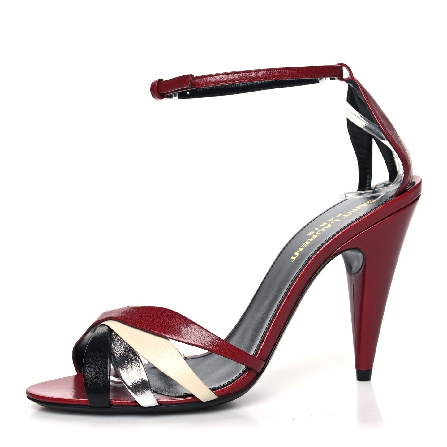 Calfskin Kristen 95 Sandal Heels 36 Red