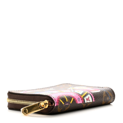 Louis Vuitton Monogram 2020 Christmas Animation Big Wheel Zippy Coin Purse Rose Ballerine 4 of 7