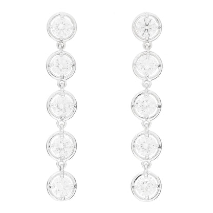 Van Cleef & Arpels 18K White Gold Diamond Palmyre Earrings 1 of 5