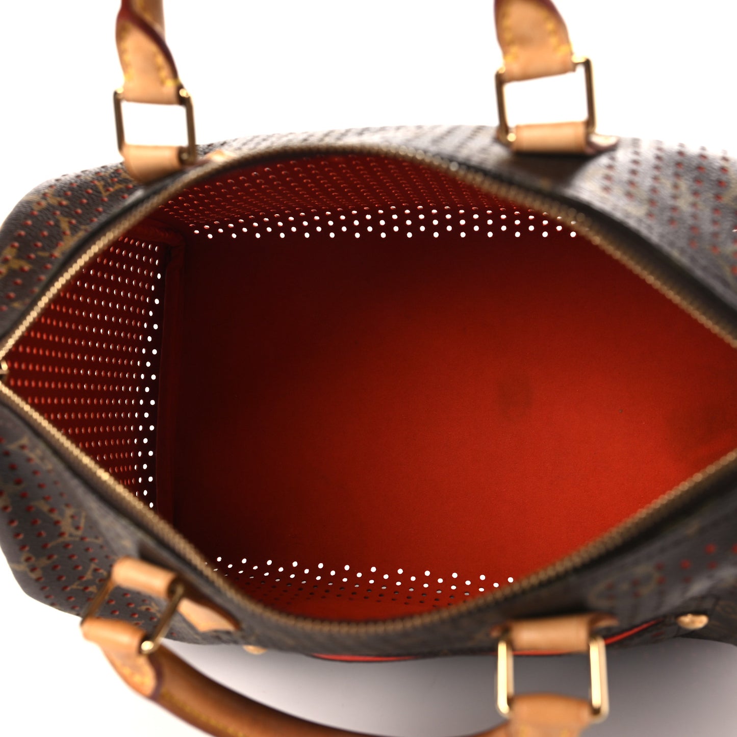 Monogram Perforated Speedy 30 Orange