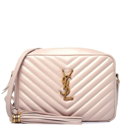 Saint Laurent Calfskin Matelasse Monogram Lou Camera Bag Nude Powder 1 of 12