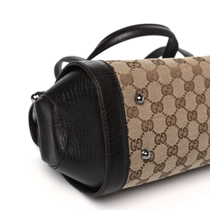 Gucci Monogram Bamboo Bullet Bag Dark Brown 9 of 15