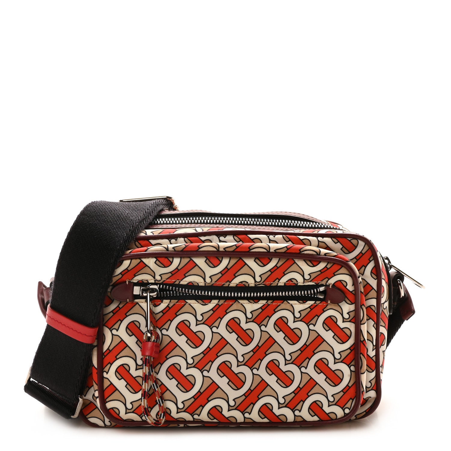 Burberry Nylon Monogram Small Camera Bag Vermillion 1 of 10