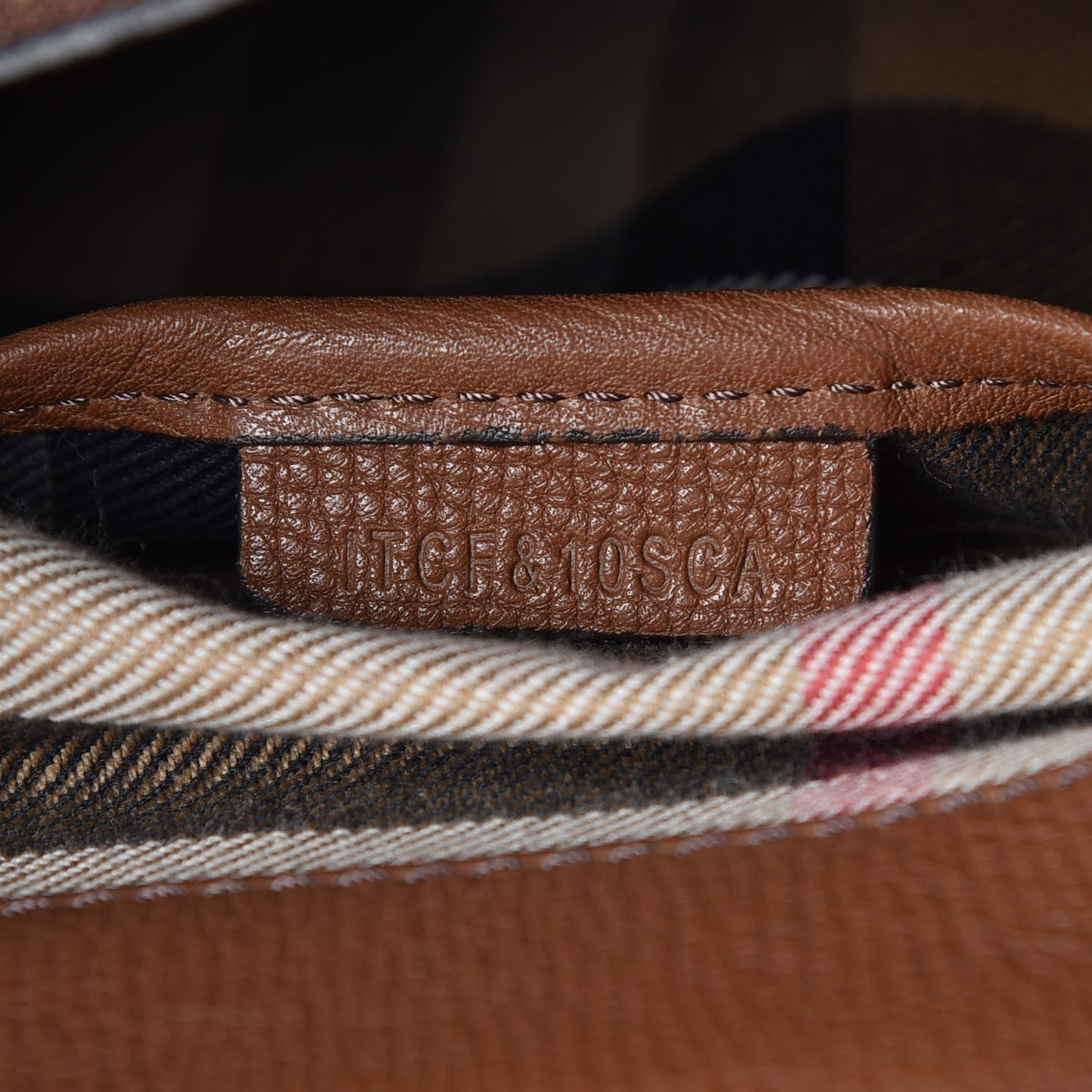 Suede House Check Camoflauge Medium Banner Tote Tan