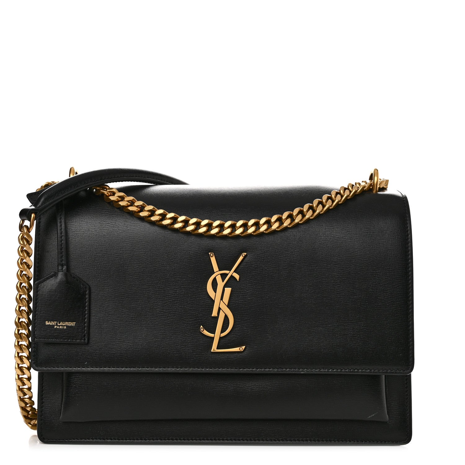 Saint Laurent Calfskin Large Monogram Sunset Black 1 of 13