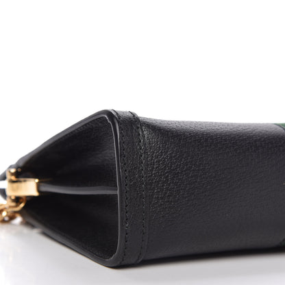 Gucci Calfskin GG Web Small Ophidia Chain Shoulder Bag Black 6 of 10