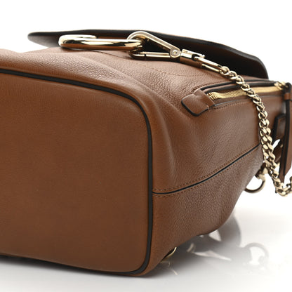 Chloe Suede Calfskin Medium Faye Backpack Tan 10 of 10