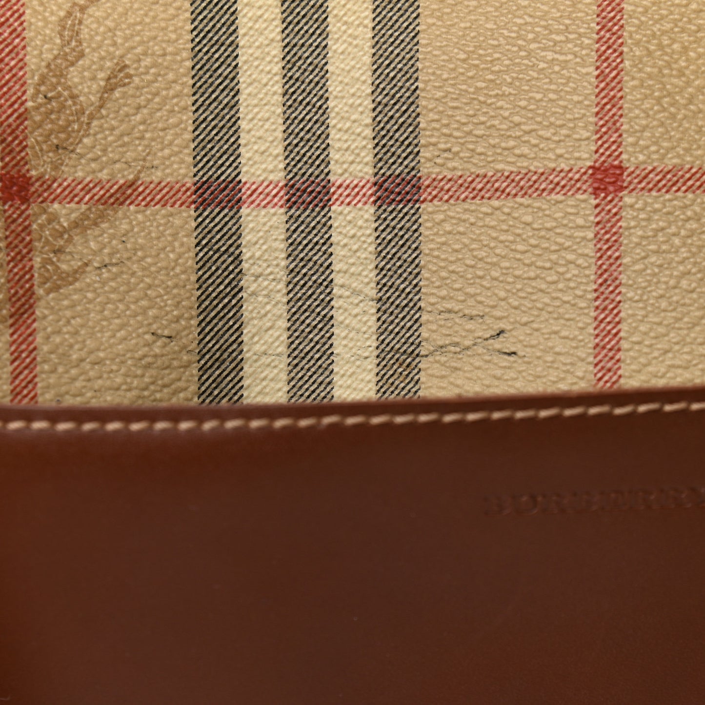 Haymarket Check Shoulder Bag Brown