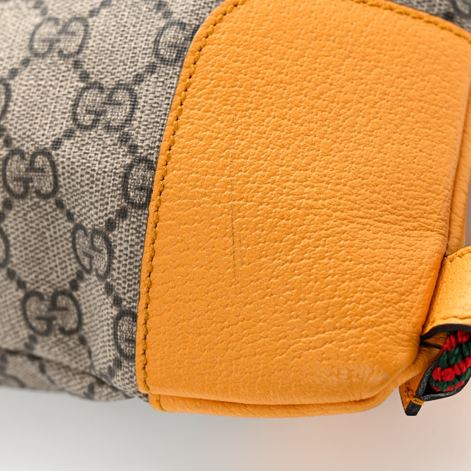 Gucci GG Supreme Monogram Neo Vintage Drawstring Backpack Beige New Acero Crop 11 of 11