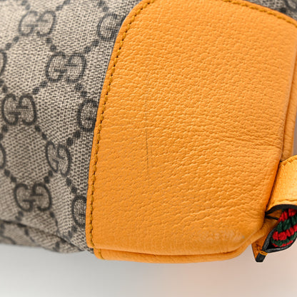 Gucci GG Supreme Monogram Neo Vintage Drawstring Backpack Beige New Acero Crop 11 of 11