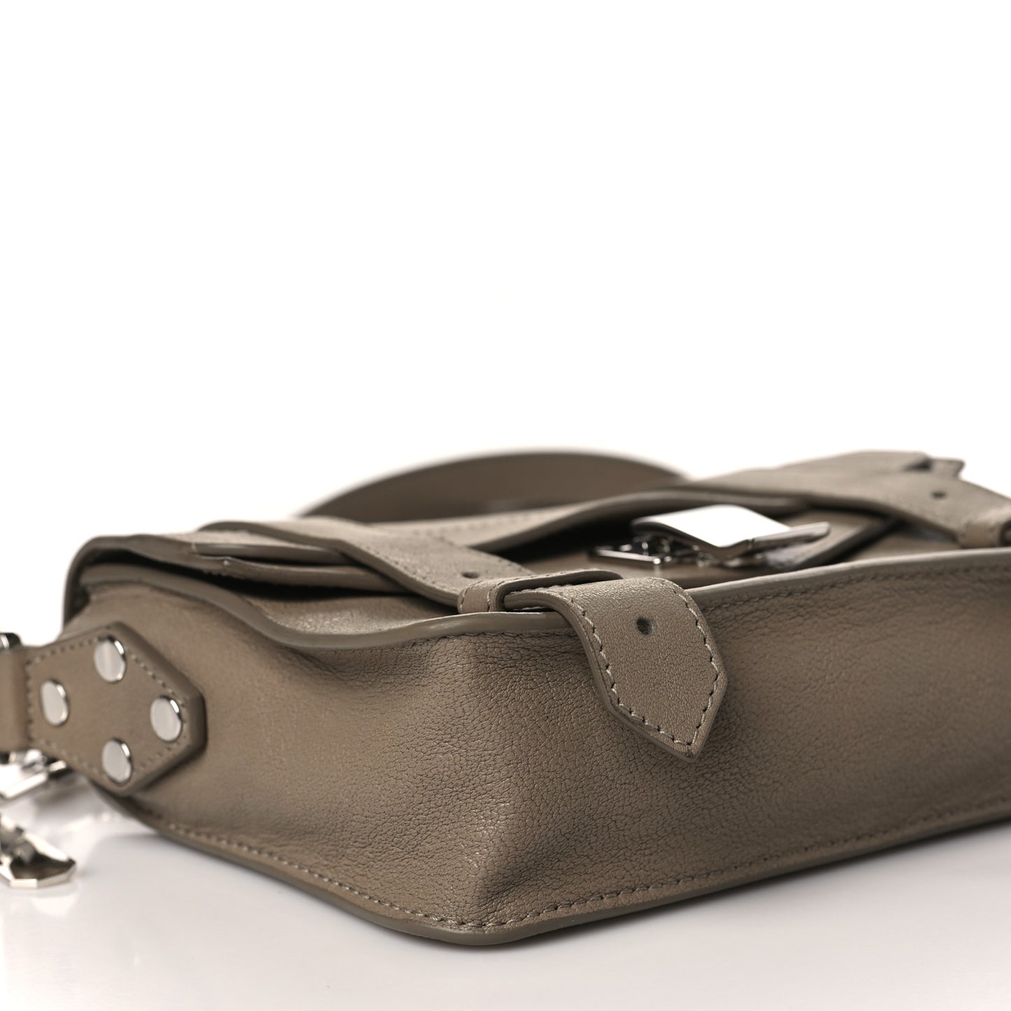 Lambskin PS1 Mini Pouch Messenger Smoke