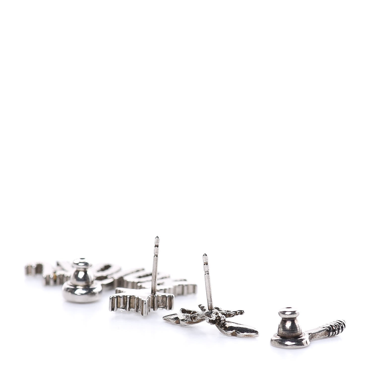 Christian Dior Palladium Crystal J'adior Earrings 3 of 3