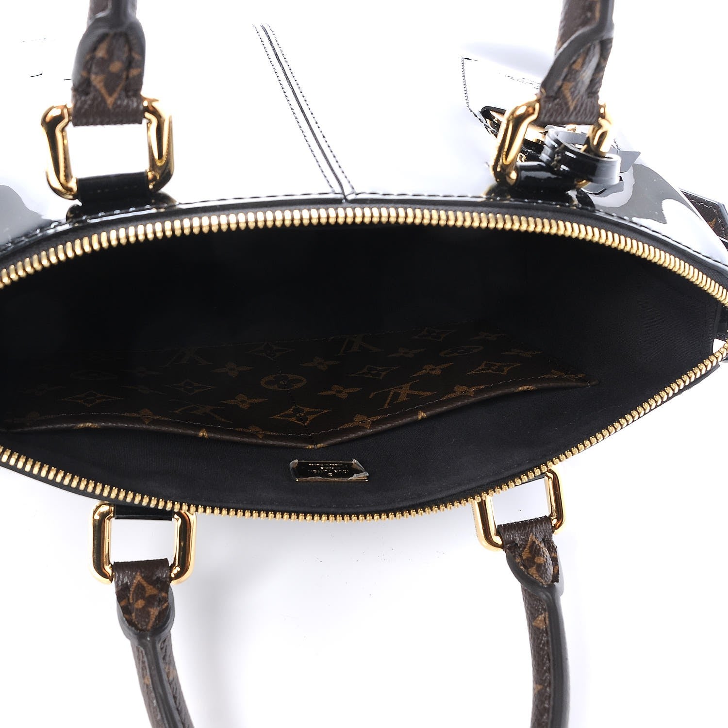 Louis Vuitton Patent Calfskin Miroir Tote Black 7 of 9