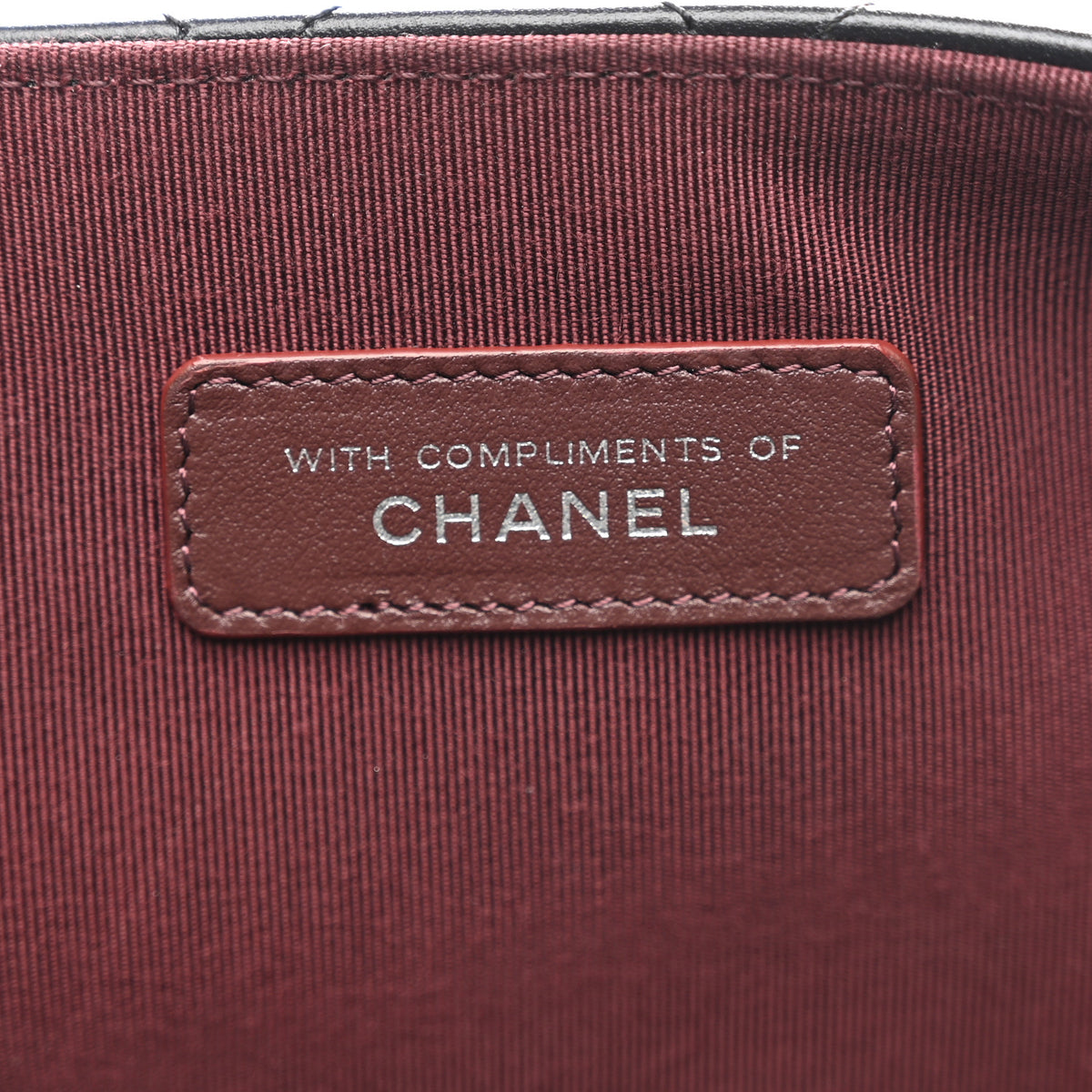 Chanel Lambskin Quilted Sleek And Chic Clutch Black Black 6 of 8