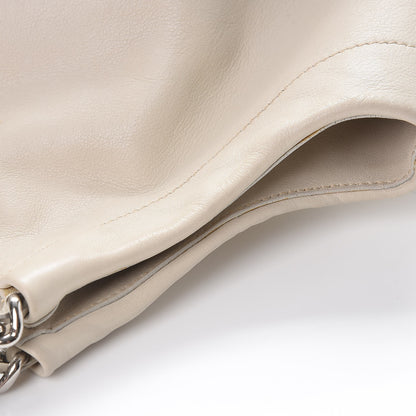 Prada Soft Calf Chain Tote Talco 19 of 20