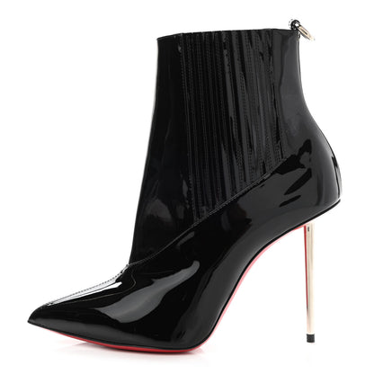 Christian Louboutin Patent Epic 100 Ankle Boots 37.5 Black 1 of 10
