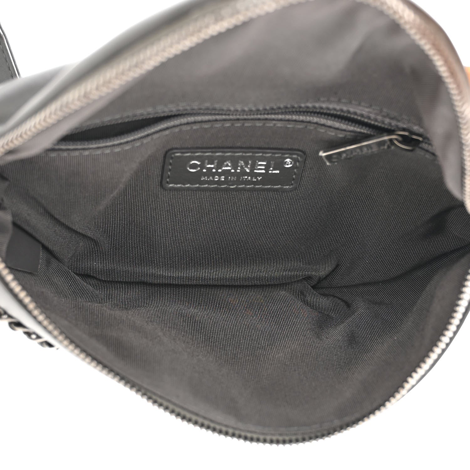 Chanel Calfskin Chain 20s Signe Waist Bag Grey 5 of 10