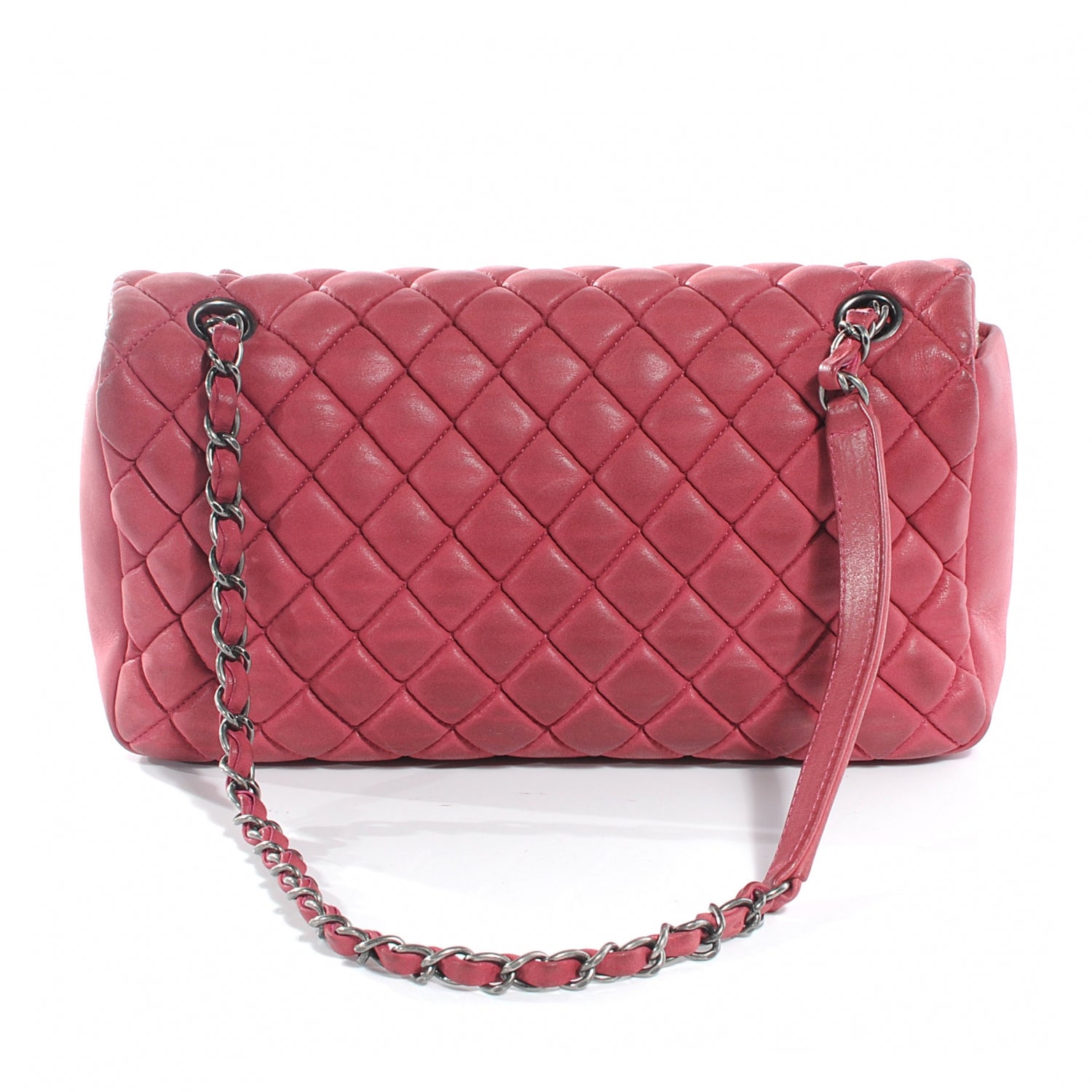 Chanel Iridescent Calfskin Small New Bubble Flap Fuchsia 4 of 8