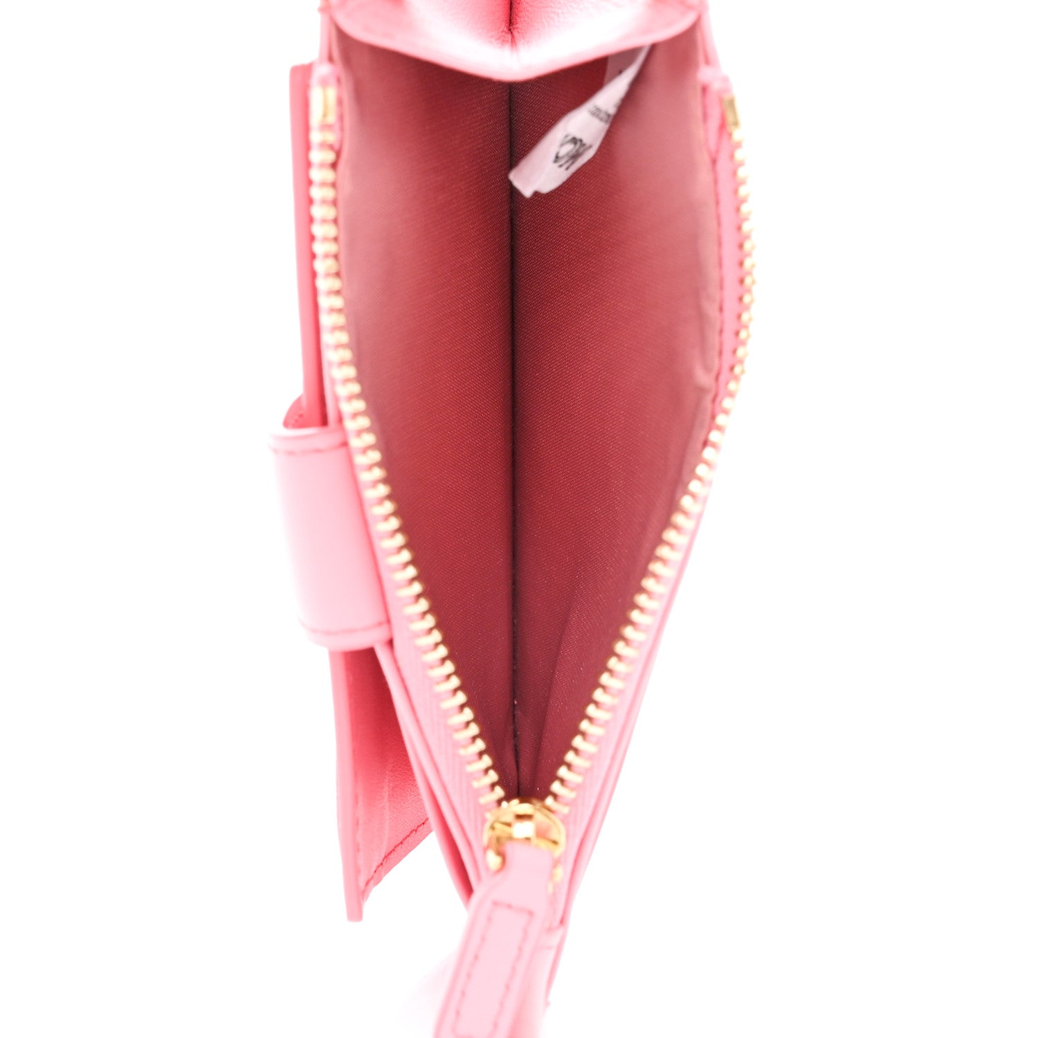 MCM Calfskin Patricia Mini Card Holder Pink 5 of 8