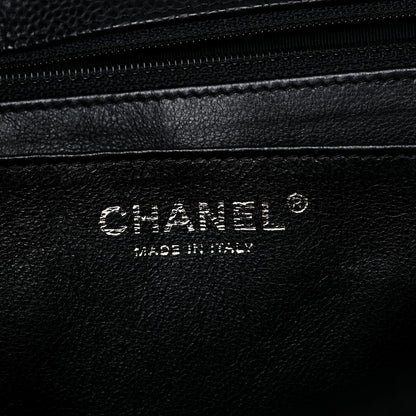 Chanel Caviar Quilted Jumbo Single Flap Black 6 of 12