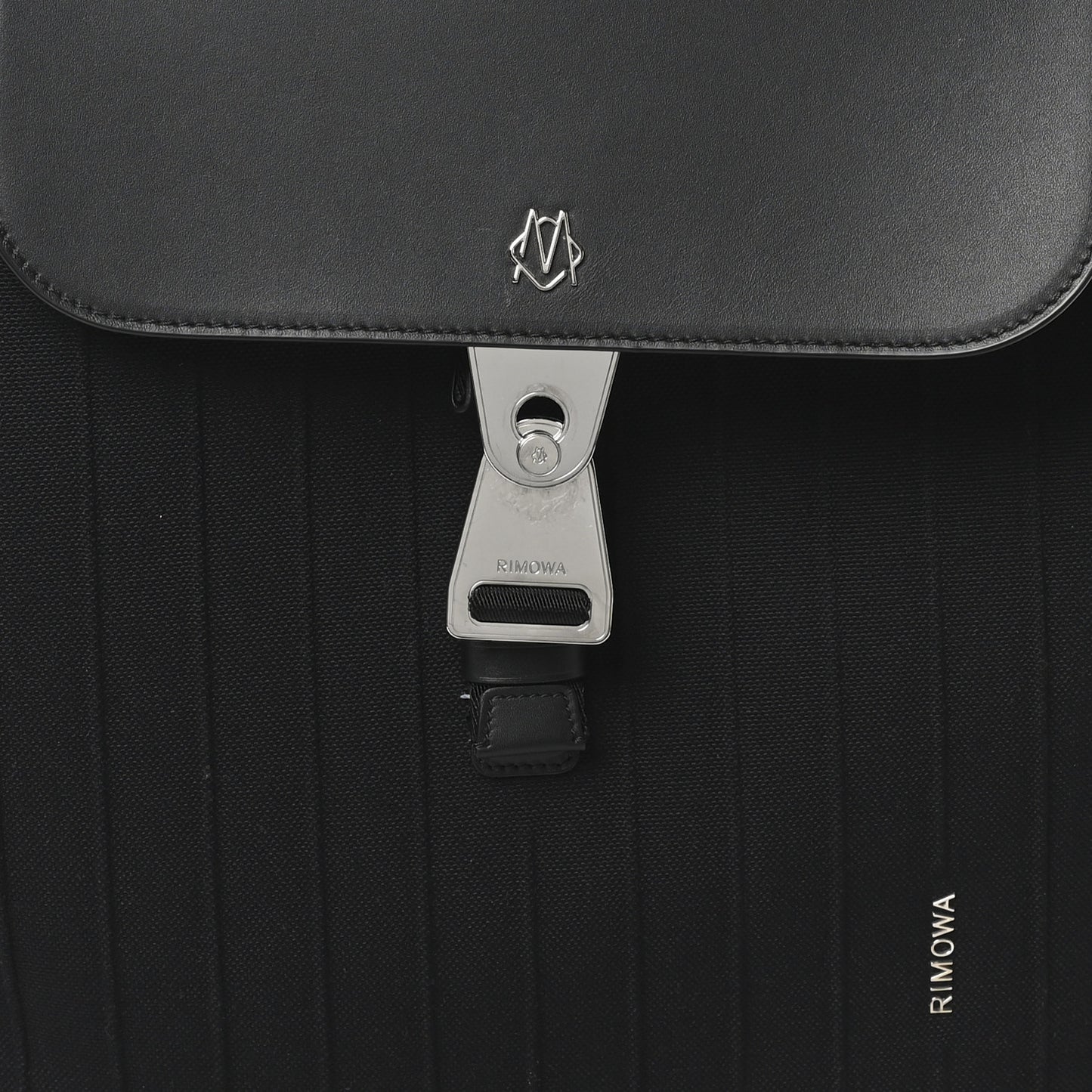 Canvas Calfskin Never Still Small Backpack Black