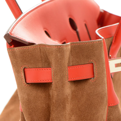Hermes Veau Doblis Swift Grizzly Birkin 35 Chamois Capucine 22 of 29