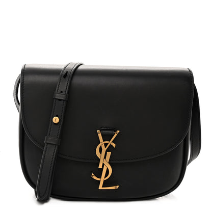 Saint Laurent Smooth Calfskin Monogram Medium Kaia Satchel Black 1 of 9