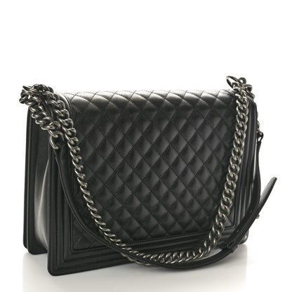 Chanel Caviar Quilted Large Boy Flap Black 3 of 12